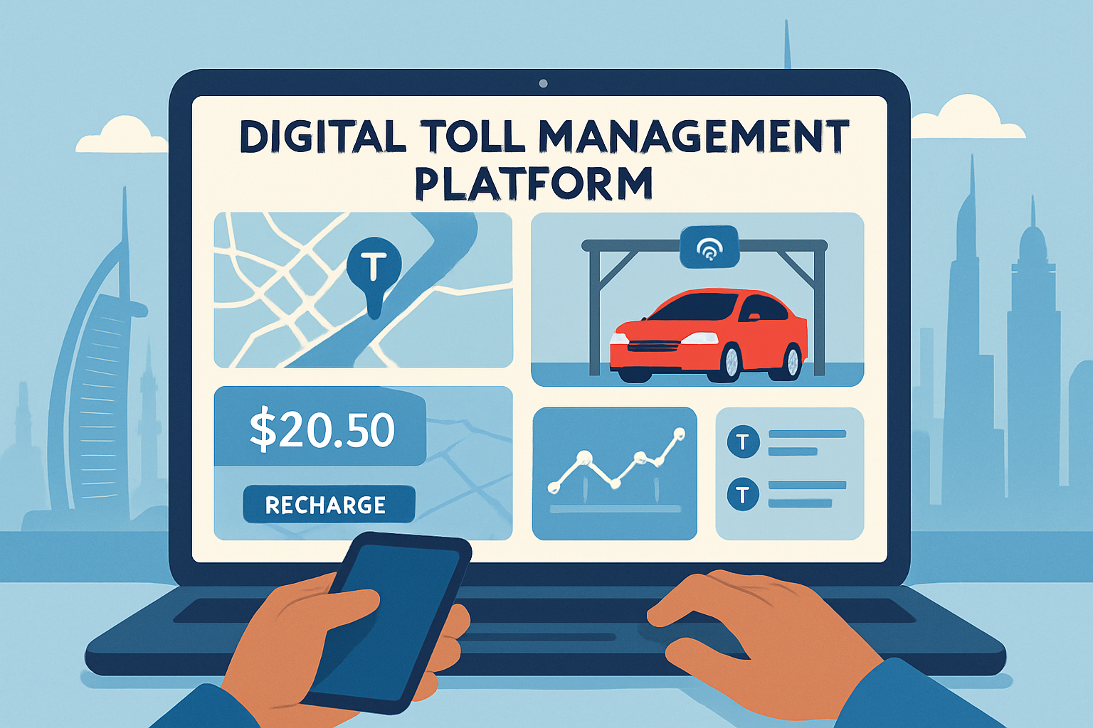 Digital toll management platform in Dubai