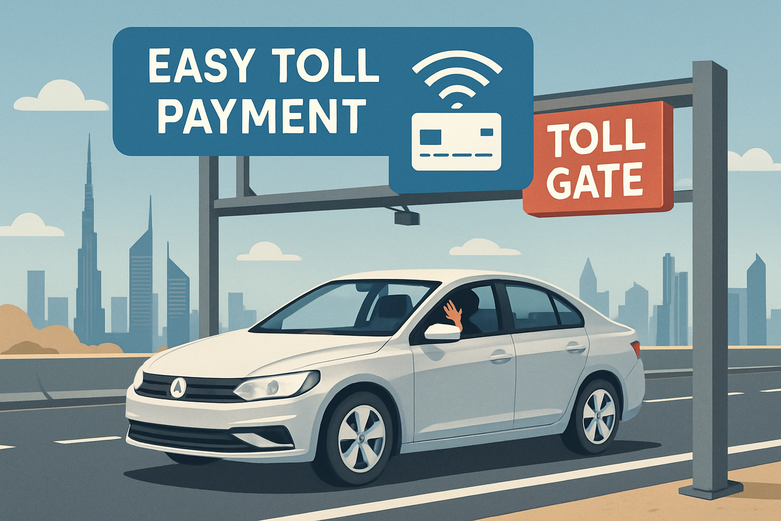 Easy toll payment on Dubai highways